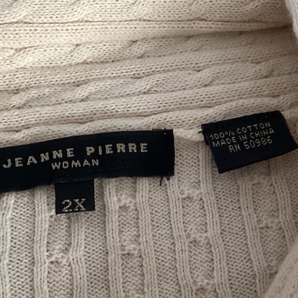 Jeanne Pierre 2x v neck sweater - Picture 3 of 5